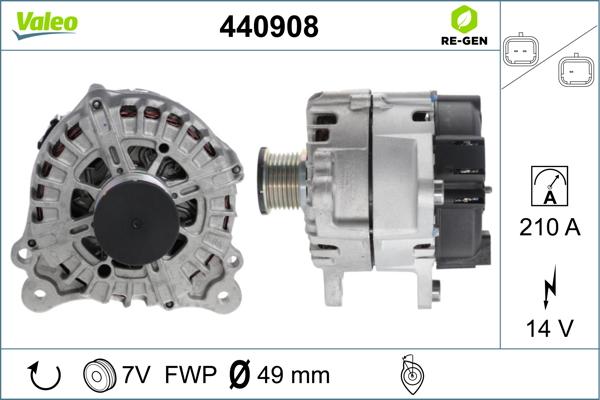 Valeo 440908 - Ģenerators autodraugiem.lv