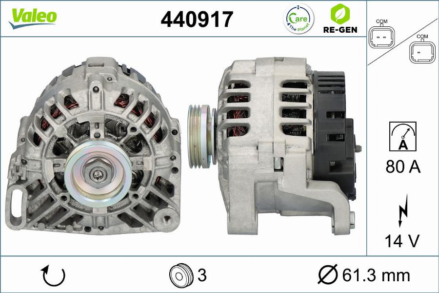 Valeo 440917 - Ģenerators autodraugiem.lv