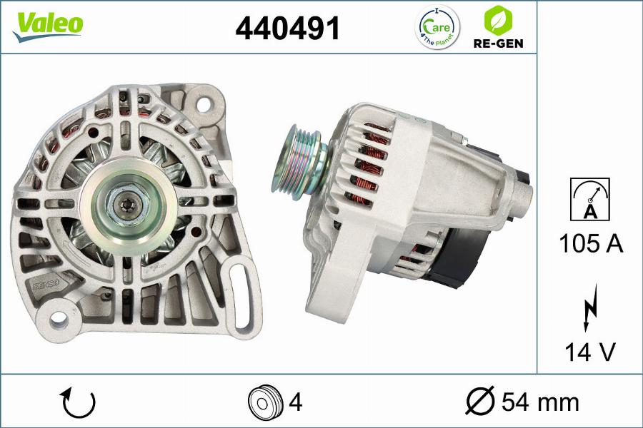 Valeo 440491 - Ģenerators autodraugiem.lv