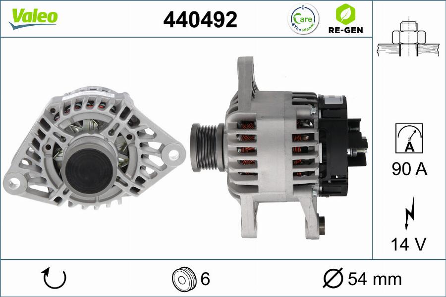 Valeo 440492 - Ģenerators autodraugiem.lv