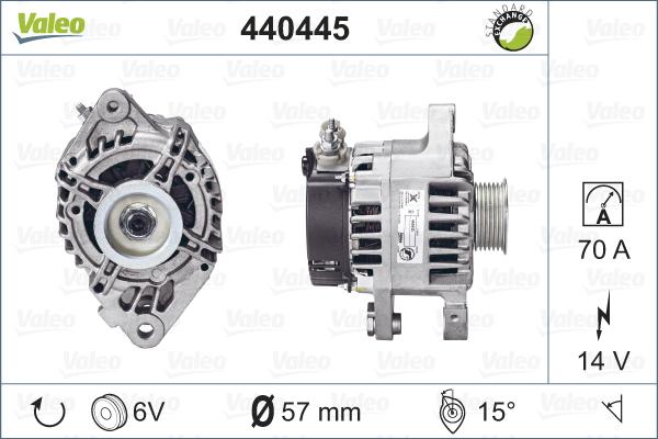 Valeo 440445 - Ģenerators autodraugiem.lv