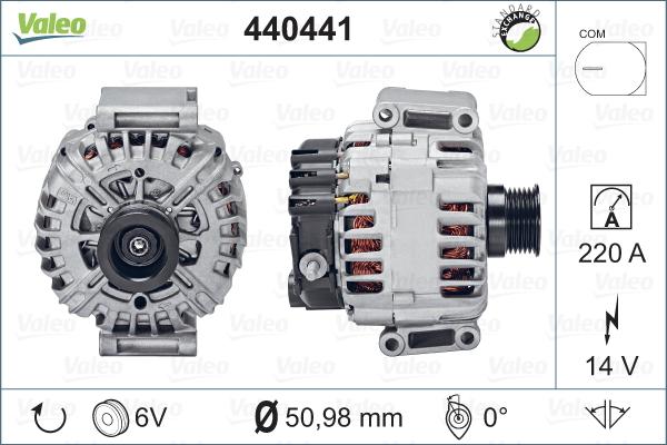 Valeo 440441 - Ģenerators autodraugiem.lv