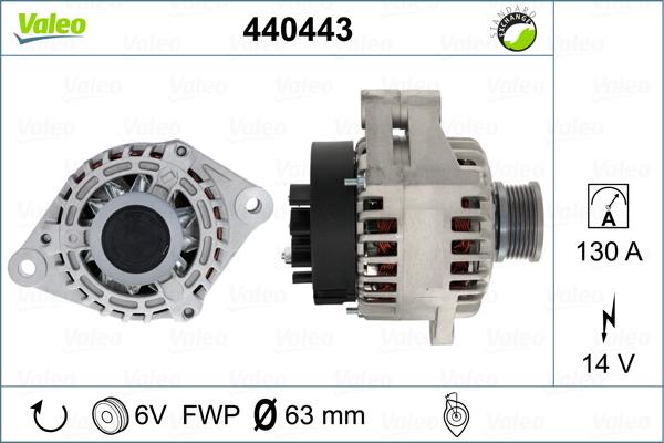 Valeo 440443 - Ģenerators autodraugiem.lv