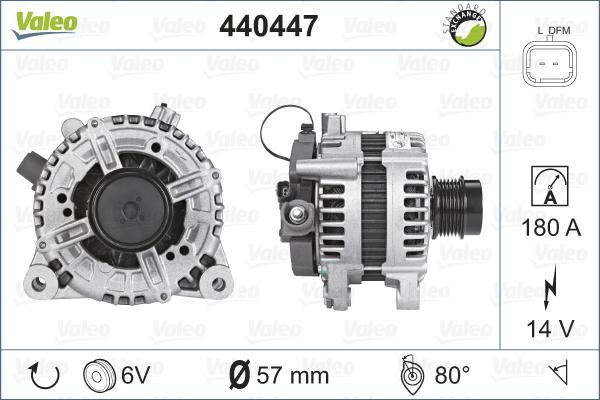 Valeo 440447 - Ģenerators autodraugiem.lv