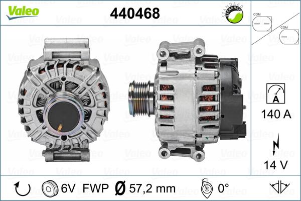 Valeo 440468 - Ģenerators autodraugiem.lv