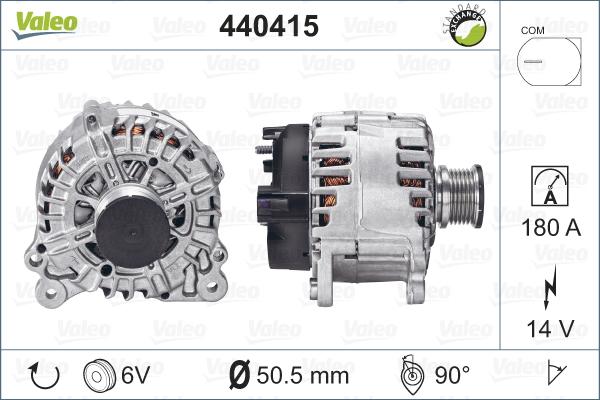 Valeo 440415 - Ģenerators autodraugiem.lv