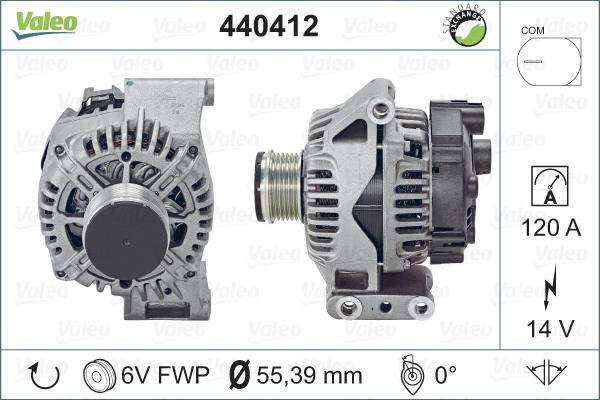 Valeo 440412 - Ģenerators autodraugiem.lv