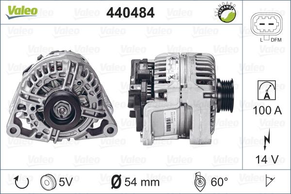 Valeo 440484 - Ģenerators autodraugiem.lv
