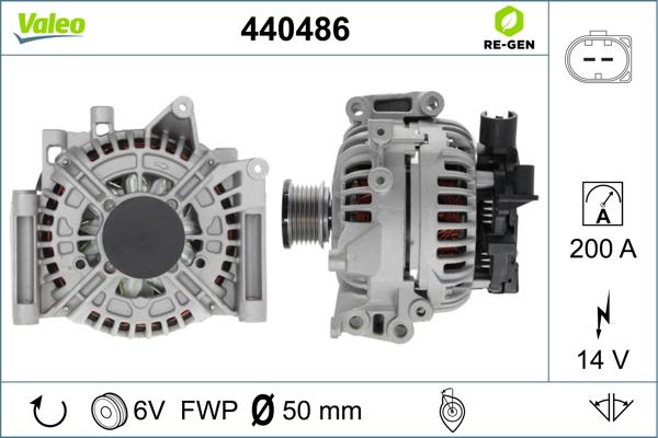 Valeo 440486 - Ģenerators autodraugiem.lv