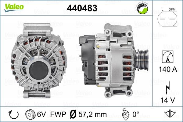 Valeo 440483 - Ģenerators autodraugiem.lv
