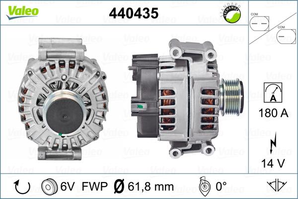 Valeo 440435 - Ģenerators autodraugiem.lv