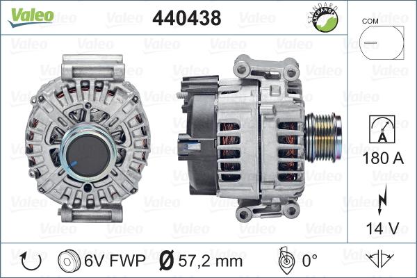 Valeo 440438 - Ģenerators autodraugiem.lv