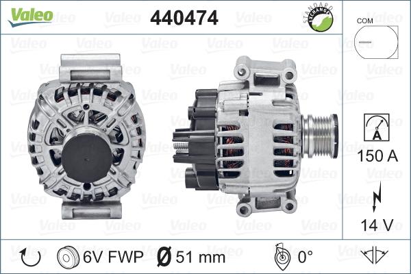 Valeo 440474 - Ģenerators autodraugiem.lv
