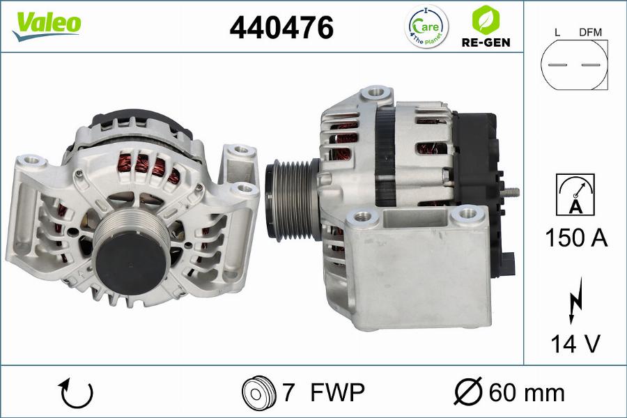 Valeo 440476 - Ģenerators autodraugiem.lv
