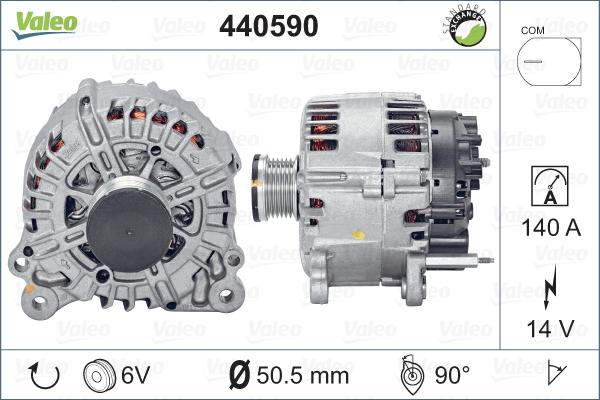 Valeo 440590 - Ģenerators autodraugiem.lv