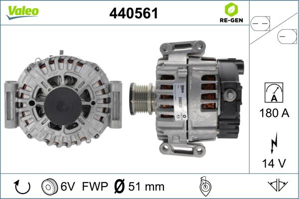Valeo 440561 - Ģenerators autodraugiem.lv