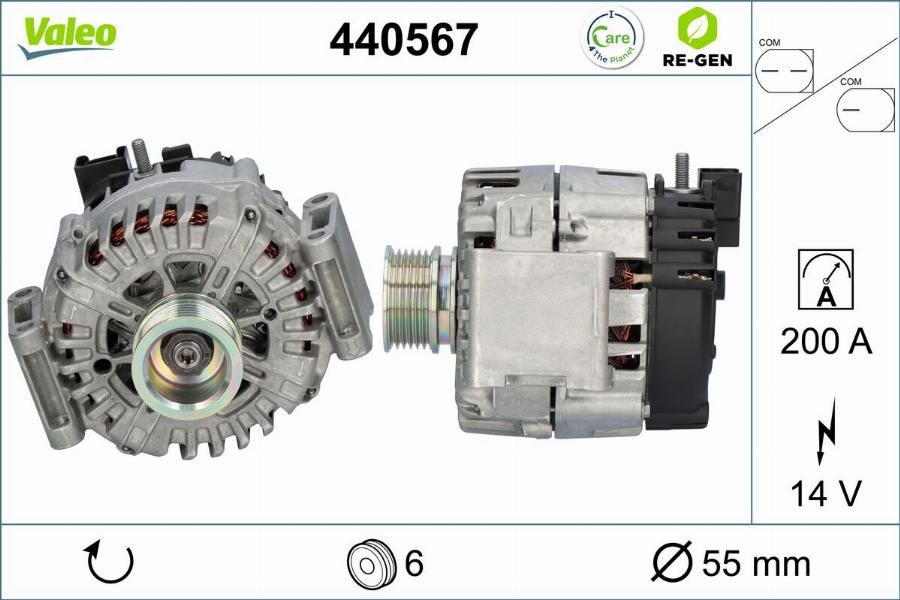 Valeo 440567 - Ģenerators autodraugiem.lv