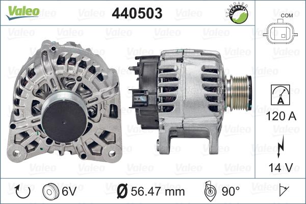 Valeo 440503 - Ģenerators autodraugiem.lv