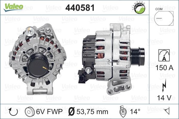 Valeo 440581 - Ģenerators autodraugiem.lv