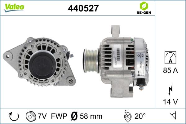 Valeo 440527 - Ģenerators autodraugiem.lv