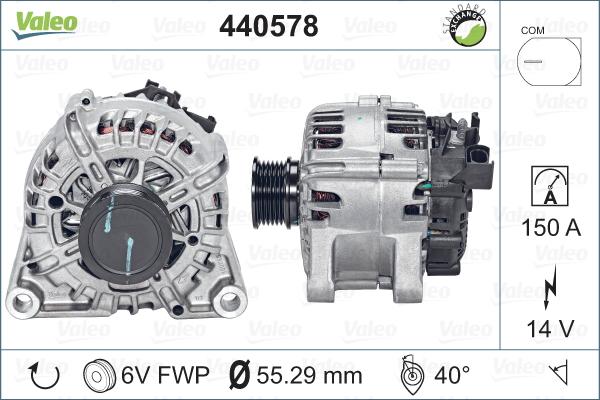 Valeo 440578 - Ģenerators autodraugiem.lv