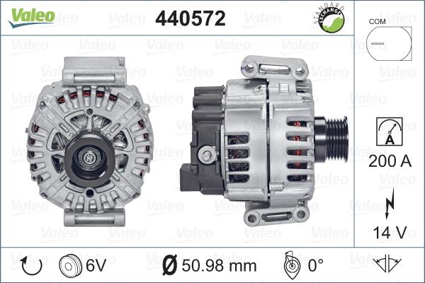 Valeo 440572 - Ģenerators autodraugiem.lv
