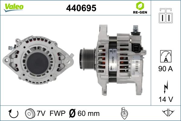 Valeo 440695 - Ģenerators autodraugiem.lv
