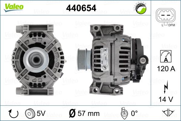 Valeo 440654 - Ģenerators autodraugiem.lv