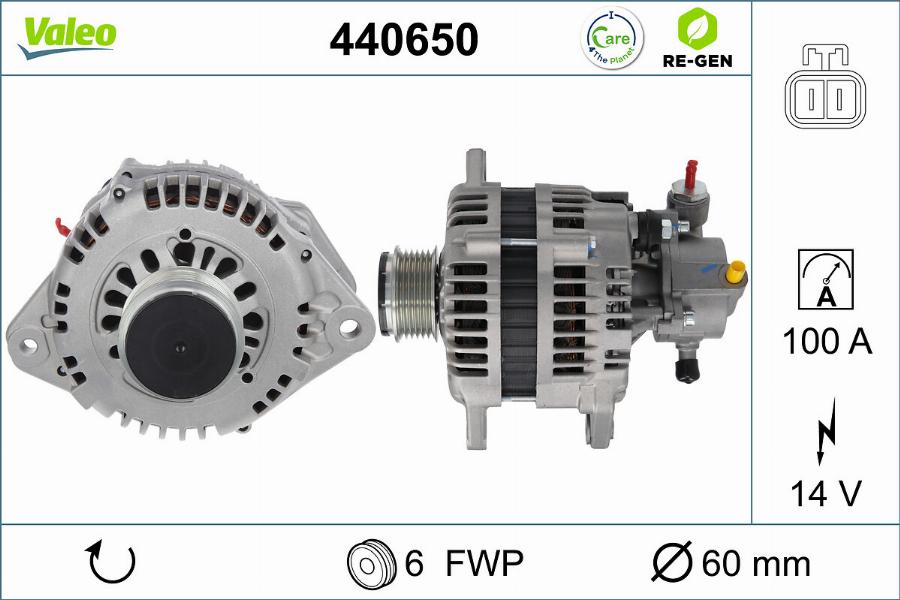 Valeo 440650 - Ģenerators autodraugiem.lv