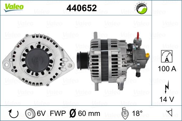 Valeo 440652 - Ģenerators autodraugiem.lv