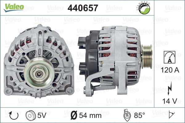 Valeo 440657 - Ģenerators autodraugiem.lv