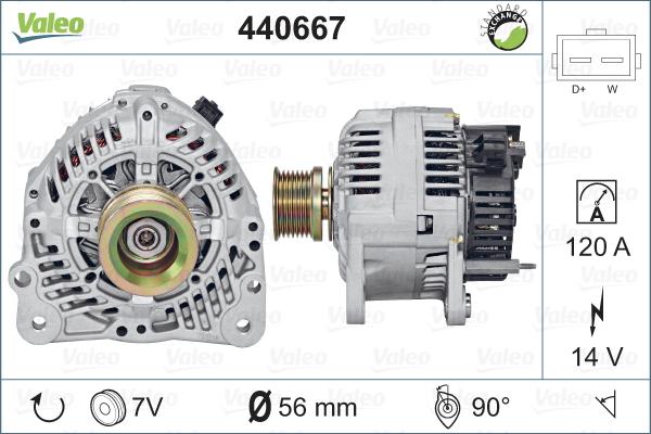 Valeo 440667 - Ģenerators autodraugiem.lv