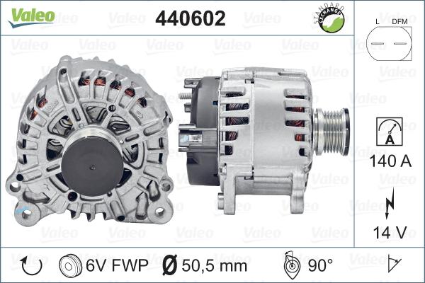 Valeo 440602 - Ģenerators autodraugiem.lv