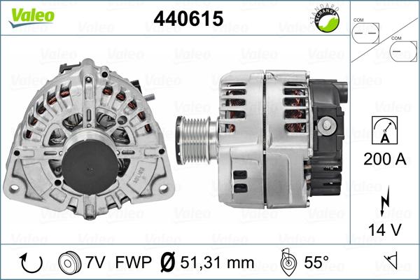 Valeo 440615 - Ģenerators autodraugiem.lv
