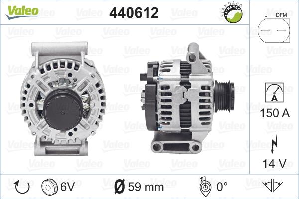 Valeo 440612 - Ģenerators autodraugiem.lv