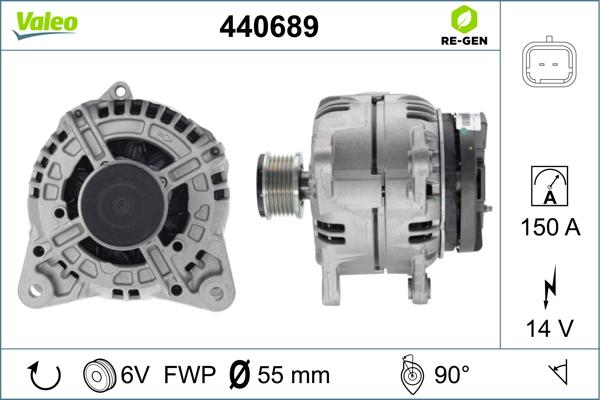 Valeo 440689 - Ģenerators autodraugiem.lv