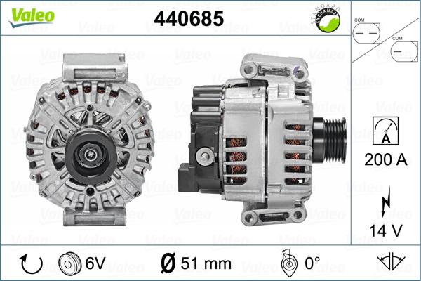 Valeo 440685 - Ģenerators autodraugiem.lv