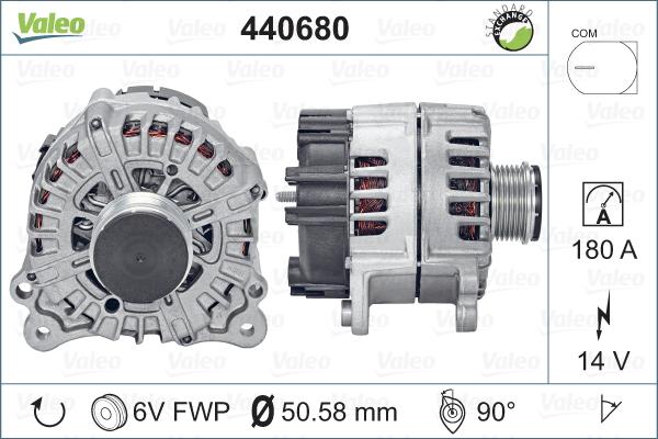 Valeo 440680 - Ģenerators autodraugiem.lv