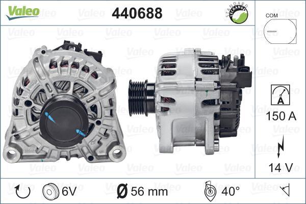 Valeo 440688 - Ģenerators autodraugiem.lv