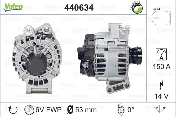 Valeo 440634 - Ģenerators autodraugiem.lv