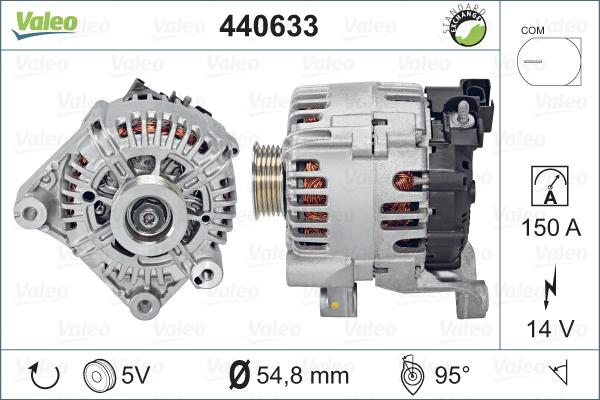 Valeo 440633 - Ģenerators autodraugiem.lv