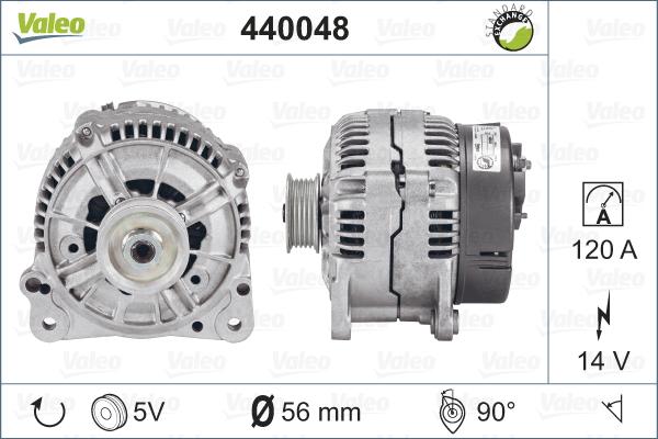Valeo 440048 - Ģenerators autodraugiem.lv