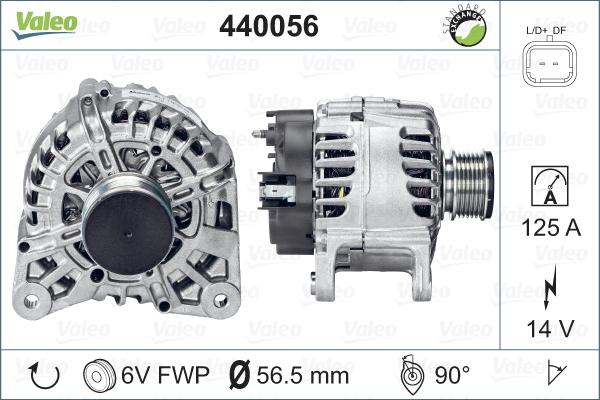 Valeo 440056 - Ģenerators autodraugiem.lv