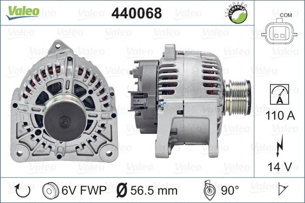 Valeo 440068 - Ģenerators autodraugiem.lv