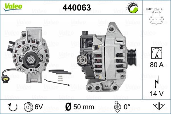 Valeo 440063 - Ģenerators autodraugiem.lv