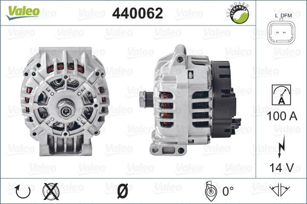 Valeo 440062 - Ģenerators autodraugiem.lv