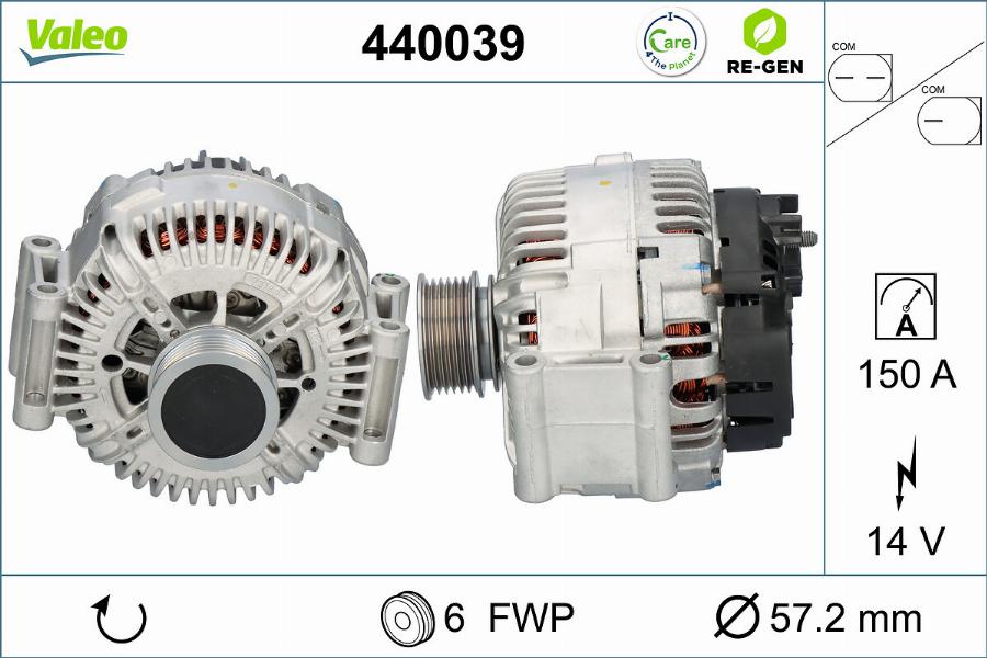 Valeo 440039 - Ģenerators autodraugiem.lv