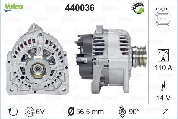Valeo 440036 - Ģenerators autodraugiem.lv