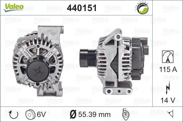 Valeo 440151 - Ģenerators autodraugiem.lv
