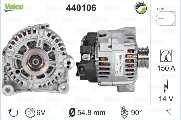 Valeo 440106 - Ģenerators autodraugiem.lv